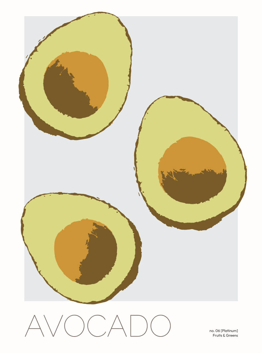 AVOCADO-06-blå-30x40